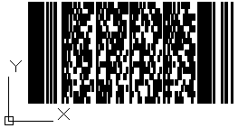 A DXF file with PDF417