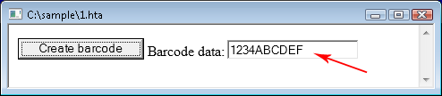 The javascript-based DXF barcode generator
