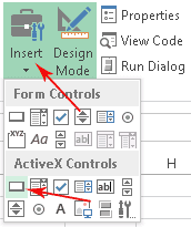 Placing a command button on the worksheet