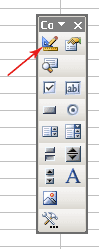 Excel XP - switching to the design mode