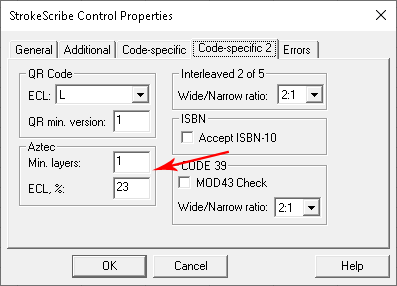 Customizing the Aztec barcode