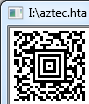 Aztec barcode on a HTML page