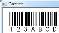CODE 128 barcode on a HTML page