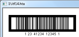 ITF-14 barcode on a HTML page