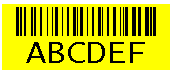How to control barcode font size and family