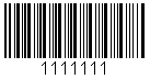 A CODABAR example with user-defined start and stop symbols