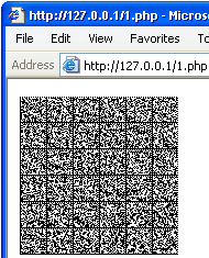 Data Matrix barcode generated in php