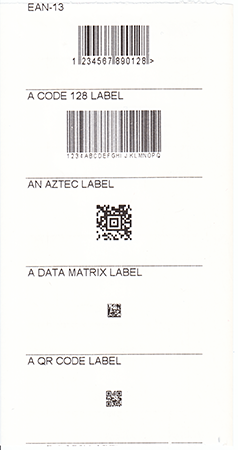 Printing barcodes on a thermal printer