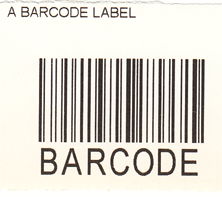 A barcode label printed from VB.NET