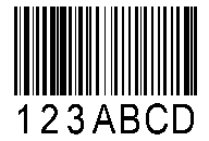 A barcode picture created with the VB.NET app