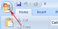 Office Button in Word 2007