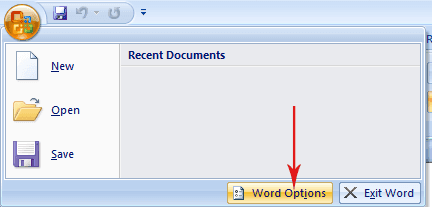 The Options button